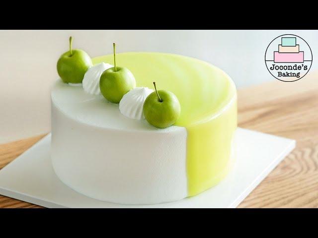 Fresh Apple Mint Whipped Cream Cake