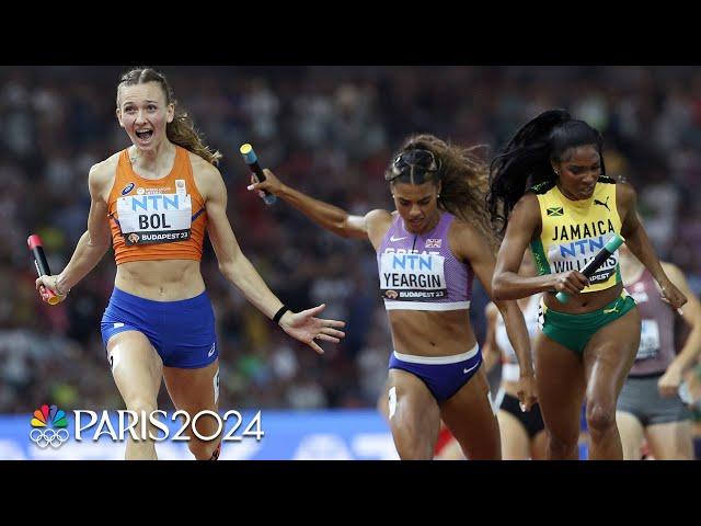 MUST SEE COMEBACK: Femke Bol's HEROIC ANCHOR upends 4x400 relay to cap Worlds | NBC Sports