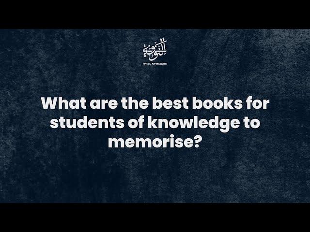 Q&A || Best beginners books to memorise?  || Shaykh Saeed Hassan