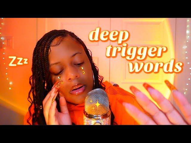 ASMR ~ deep in your ear trigger words (breathy whispers, close up shivers)