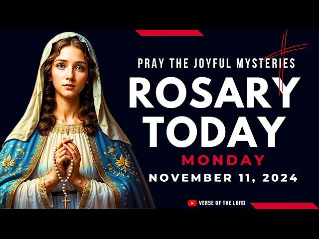 HOLY ROSARY MONDAY ️ Rosary Today - November 11 ️ Joyful Mysteries