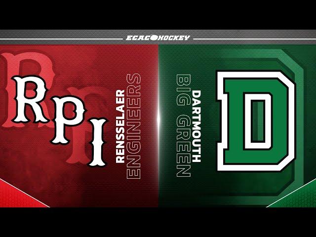 RPI at Dartmouth | NCAA Men's Ice Hockey | Highlights - February 21, 2025 | #ECACHockey