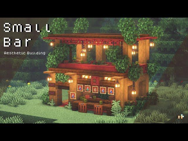 Minecraft: How To Build a Small Bar  Aesthetic  | Snishinka