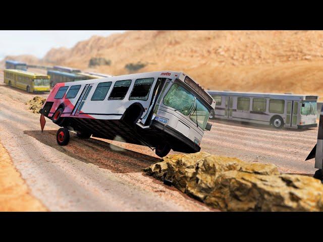 BeamNG Drive - Racing & Crashing On The Long Wavy Desert Road #9