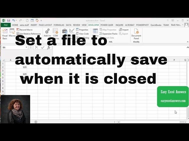 How to set a file to automatically save when it is closed.