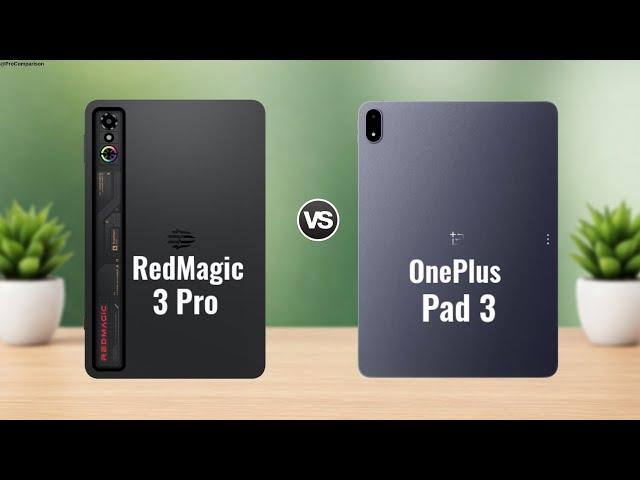 ZTE RedMagic Tablet 3 Pro vs OnePlus Pad 3 || Full Comparison