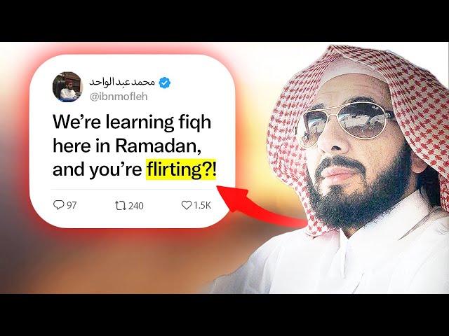 Flirting in Fiqh Class: Student Gets KICKED Out by Sh. Muhammad Abdul-Wahid al-Hanbali