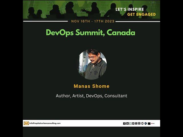 DevOps Summit 2023 Framework on DevOps and IT Sustainability - Manas Shome