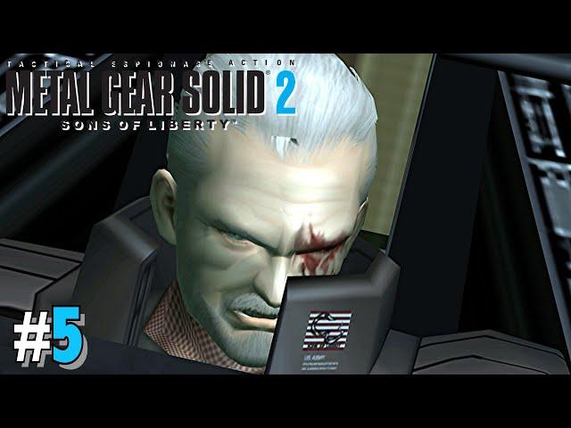 METAL GEAR SOLID 2 SONS OF LIBERTY Remaster HD - SOLIDUS / Harrier Boss & Retrouver le Président #5