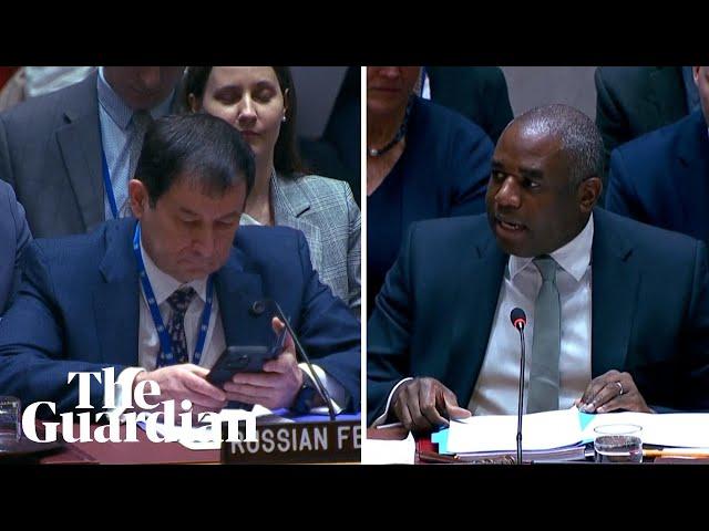 ‘Shame on Putin’: David Lammy condemns Russia’s UN veto on Sudan ceasefire resolution