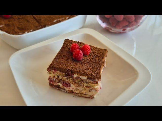 Малиново тирамису  /  Raspberry tiramisu