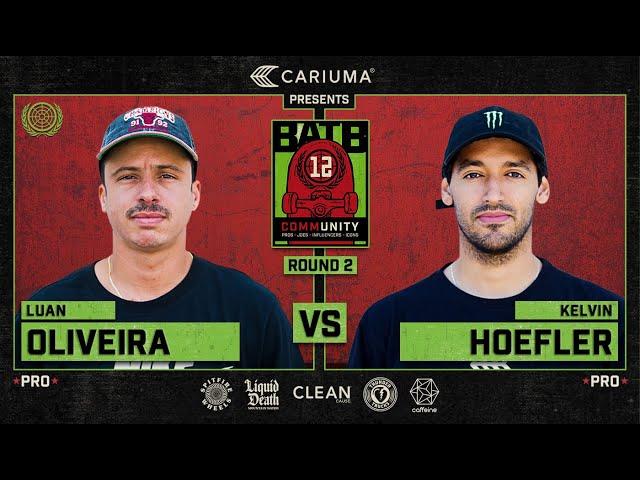 BATB 12: Luan Oliveira Vs. Kelvin Hoefler - Round 2 | Battle At The Berrics - Presented By Cariuma