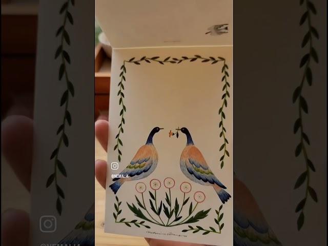 일러스트레이터 미도리의 그림 엽서 'birds'#stationery #일본문구 #일본작가 #일러스트엽서 #엽서다꾸 #엽서그림 #postcard