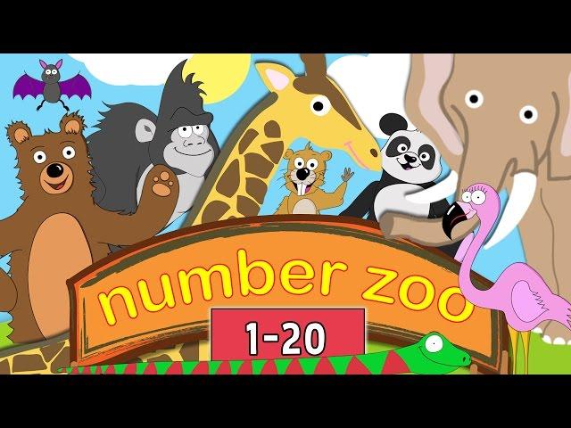 Learn to Count to 20 with Number Zoo | Toddler Fun Learning Collection