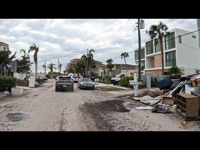 Driving Along Sarasota Destroyed Coast From St. Armands To Longboat Key