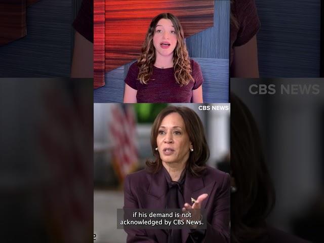 Trump's attorney threatens CBS News with lawsuit; wants unedited '60 Minutes' Harris interview