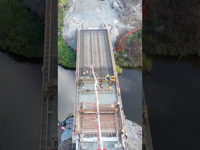 DRONE VIEW: PORCUPINE RIVER BRIDGE HITS MAJOR MILESTONE! 