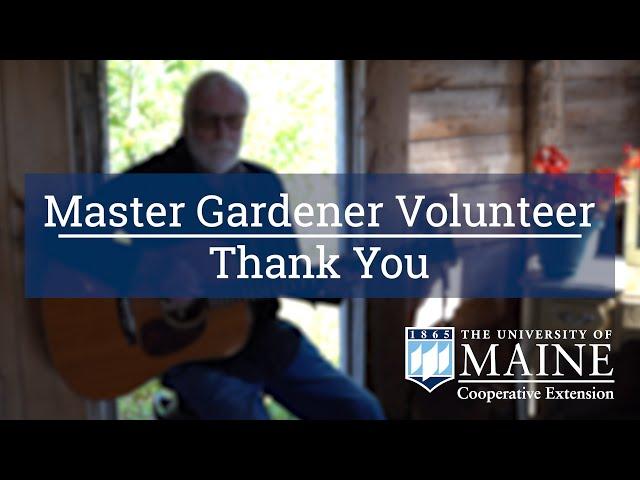 UMaine Extension Master Gardener Volunteer 'Thank You'