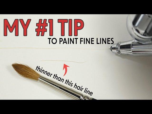 Paint FINER LINES & MICRO DETAIL with ANY AIRBRUSH