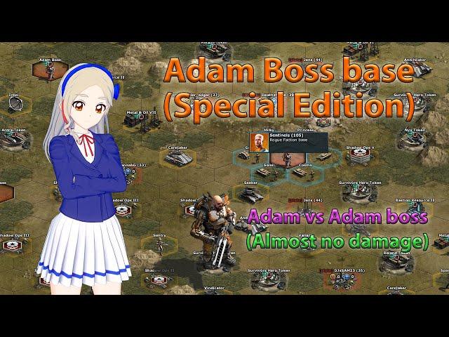 War Commander - Adam Boss base (Special Edition) [Adam vs Adam boss, almost no damage]