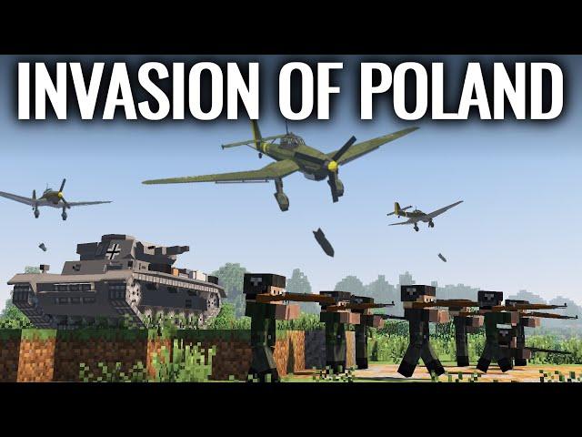 World War 2 in Minecraft -  INVASION OF POLAND