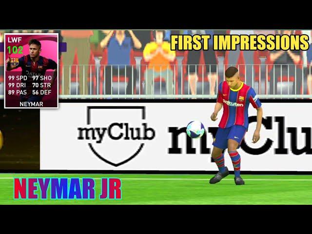 102 RATED NEYMAR FIRST GAMEPLAY IMPRESSION | NEYMAR ICONIC MOMENT |