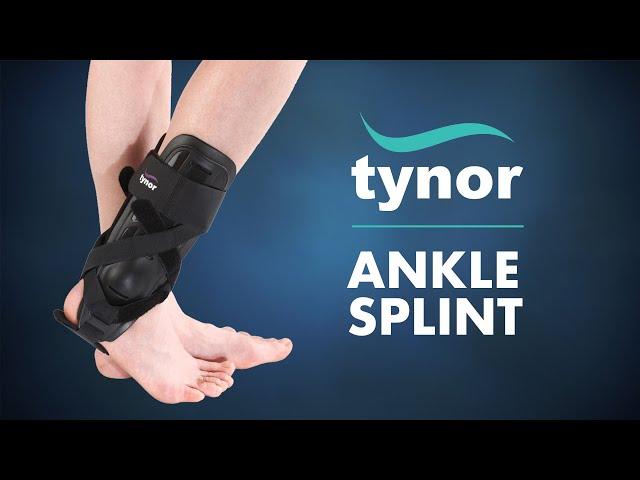 How to Wear Tynor Ankle Splint to immobilize, support and stabilize the ankle joint