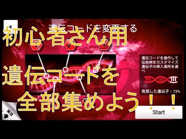 【Plague Inc】初心者用 遺伝コード集め