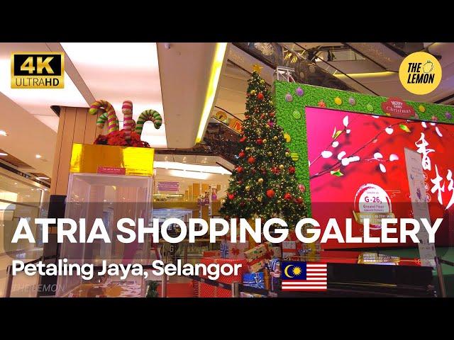 Atria Shopping Gallery Walking Tour | Shopping Mall Christmas Decor 2022 | Petaling Jaya [4k HDR]