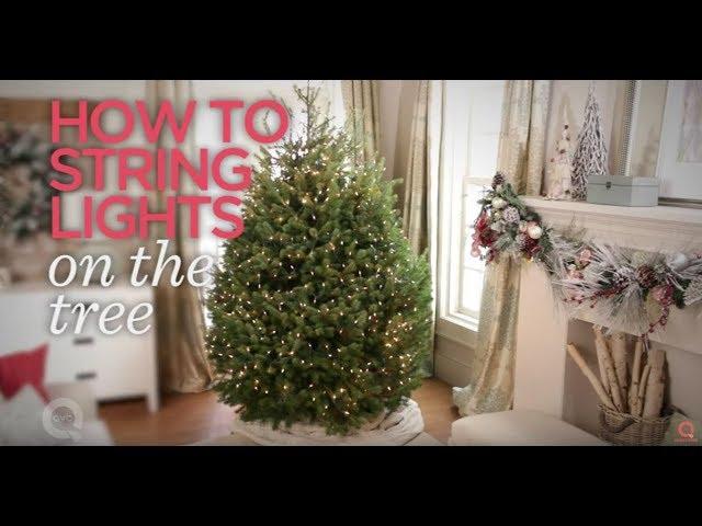 How to String Christmas Tree Lights | Holiday Essentials