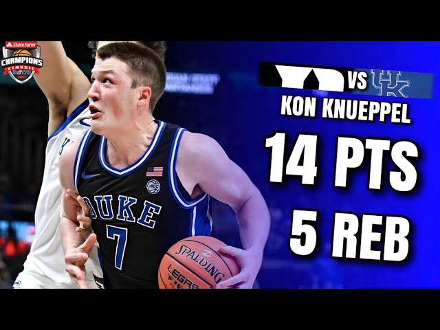 Kon Knueppel 14 PTS, 5 REB, 2 AST Highlights vs Kentucky | Champions Classic