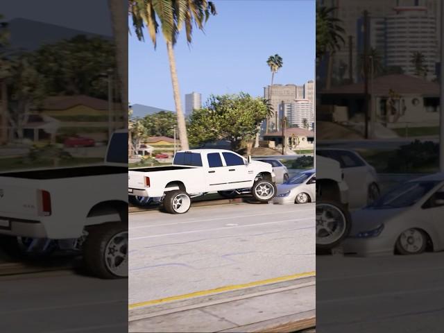 Dodge Ram 2500 Cummins destroying parked cars on the street!!!