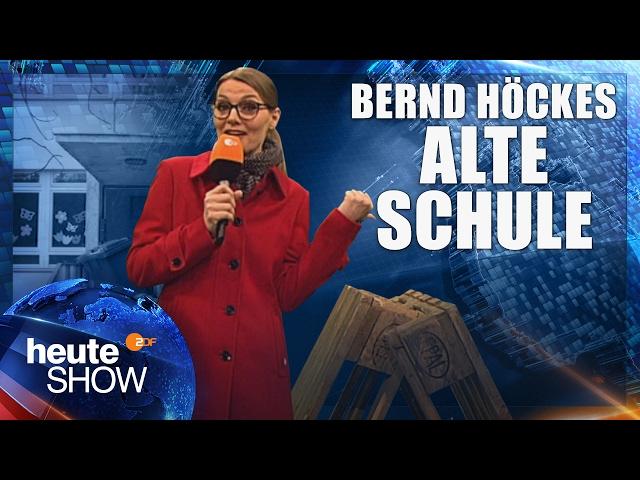 Tina Hausten berichtet live von Bernd Höckes alter Schule | heute-show vom 17.02.2017