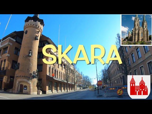 Skara, Sweden. Dashcam video.