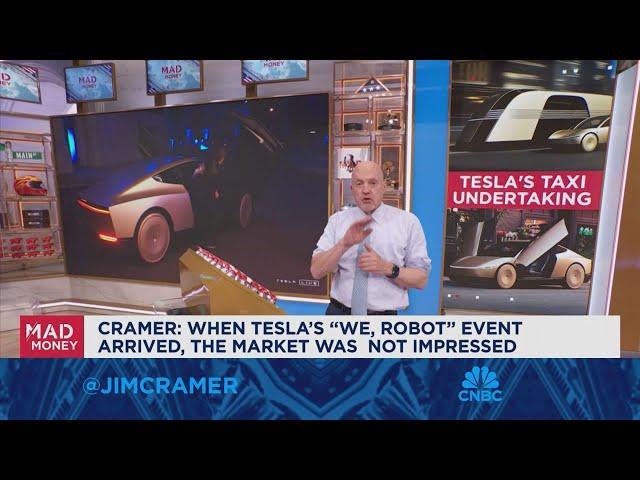 Jim Cramer talks Tesla's 'disappointing' robotaxi event