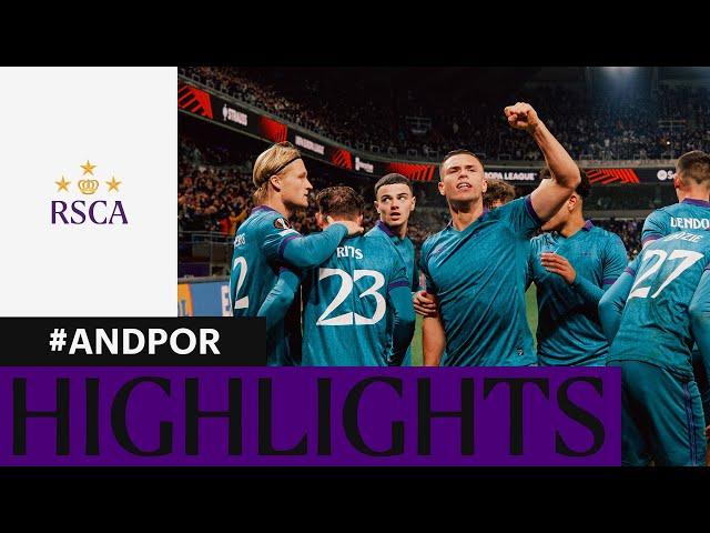 HIGHLIGHTS: RSC Anderlecht - FC Porto | 2024-2025