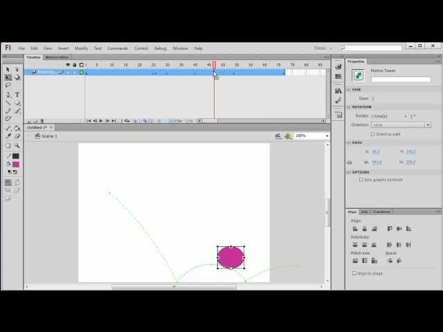 Create a Motion Tween in Flash