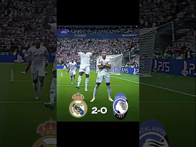 Real Madrid win uefa Super Cup final against Atalanta #soccer #realmadrid #viralshort #football