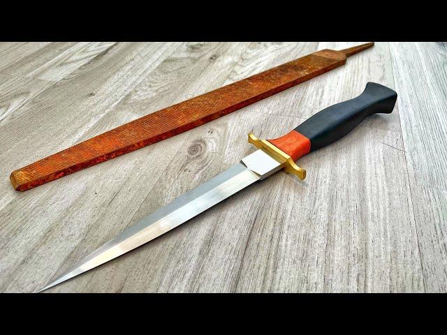 Knife Making - Dagger From A Rusty File