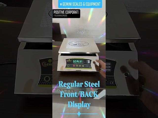 REGULAR STEEL FRONT / BACK DISPLAY. PAN SIZE 240*290MM. CAPACITY 30 KG