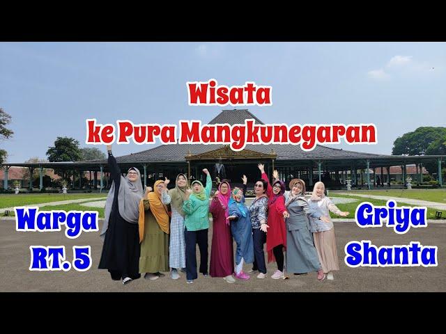 Wisata warga RT. 5 Griya Shanta .  Part 2. ( Pura Mangkunegaran)