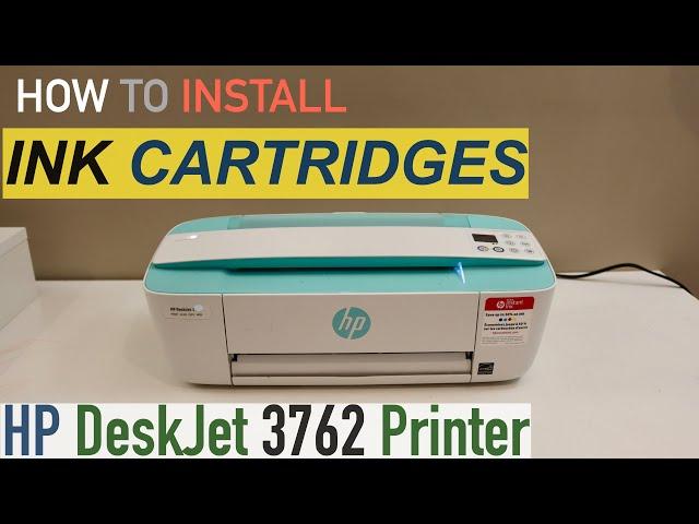 HP DeskJet 3762 Ink cartridge Installation & Replacement Video.