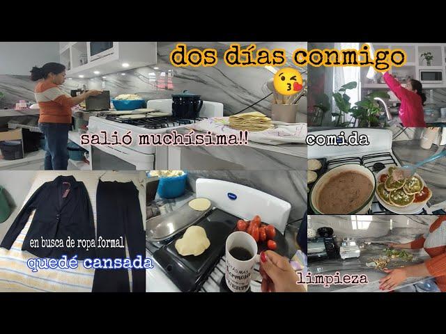 dos días conmigo / nos fuimos de compras ️/ comida