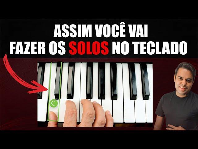 A forma mais fácil de FAZER SOLOS no teclado (melodia fácil)