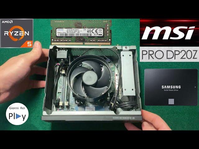 Mini PC Upgrade Facile MSI PRO DP20Z 5M (8 + 8 GB RAM ) 256 + 256 GB SSD SATA 2.5" Samsung 870 EVO