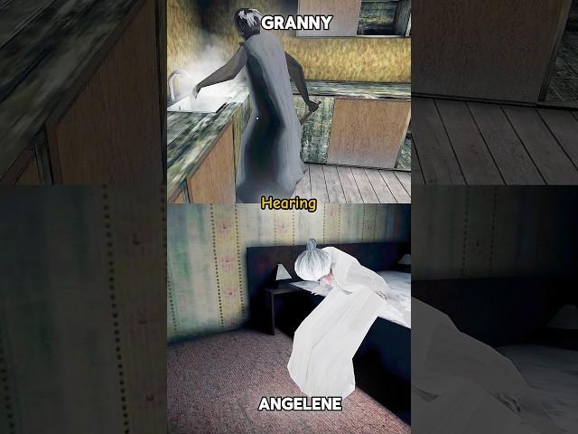 Granny Vs Angelene Power comparison #granny #angelene #horror #gaming #viral #shorts #ytviral #game