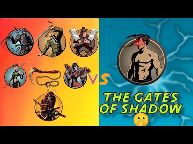 Shadow fight 2 Gates of shadows|Fight with all bosses weapon Blood Reaper ️ Impossible Challenge 