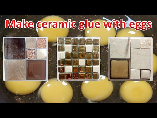 Make glue for ceramics, stones and bricks with eggs