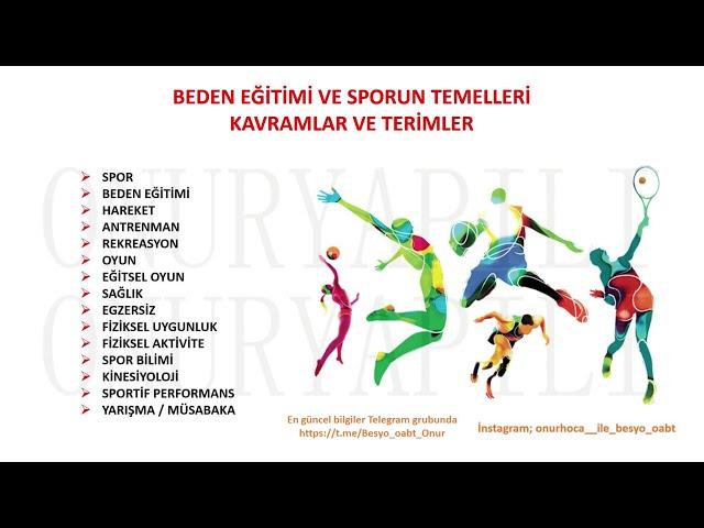 Beden Eğitimi ve Sporun Temelleri Kavramlar konusu