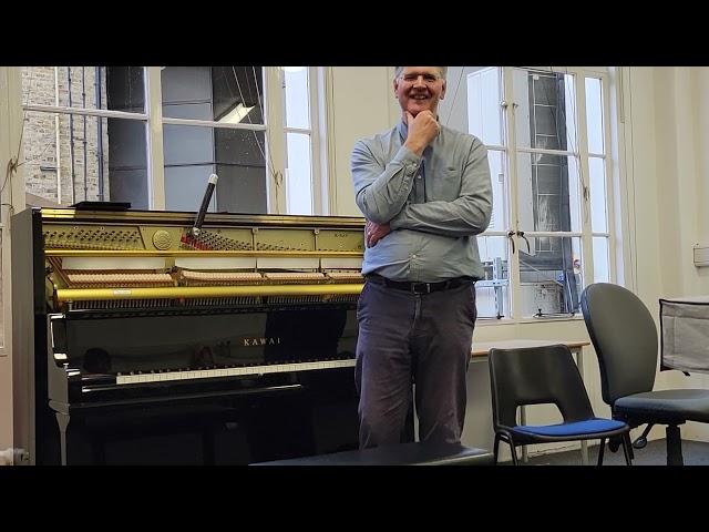 Malcolm Scott Piano Tuning Lecture at Young Guildhall Artists 14 October 2023